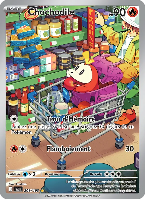 Carte Pokémon Chochodile de l'extension Évolutions à Paldea