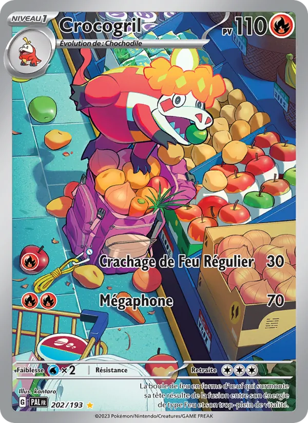 Carte Pokémon Crocogril de l'extension Évolutions à Paldea
