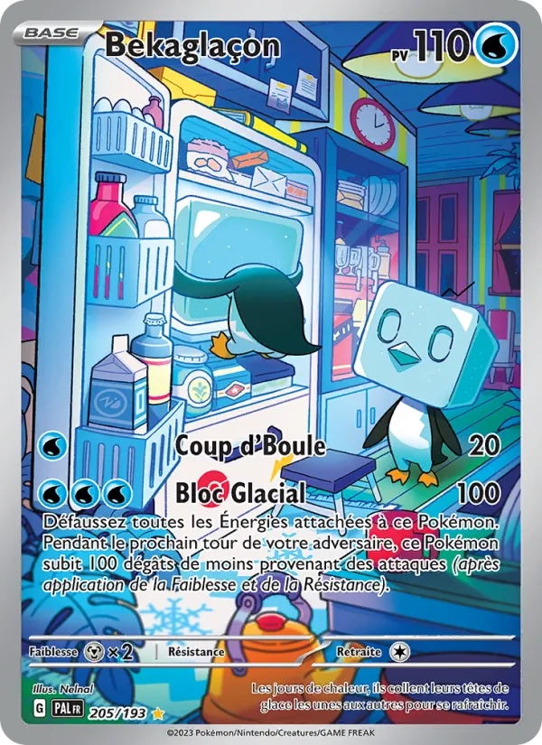 Carte Pokémon Bekaglaçon de l'extension Évolutions à Paldea