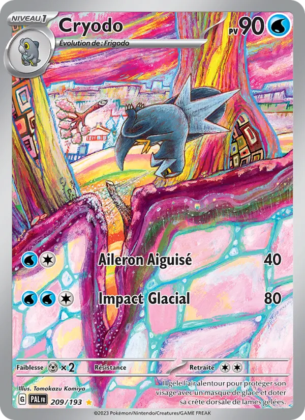 Carte Pokémon Cryodo de l'extension Évolutions à Paldea