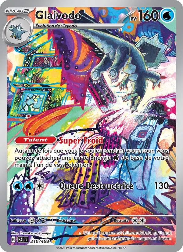 Carte Pokémon Glaivodo de l'extension Évolutions à Paldea