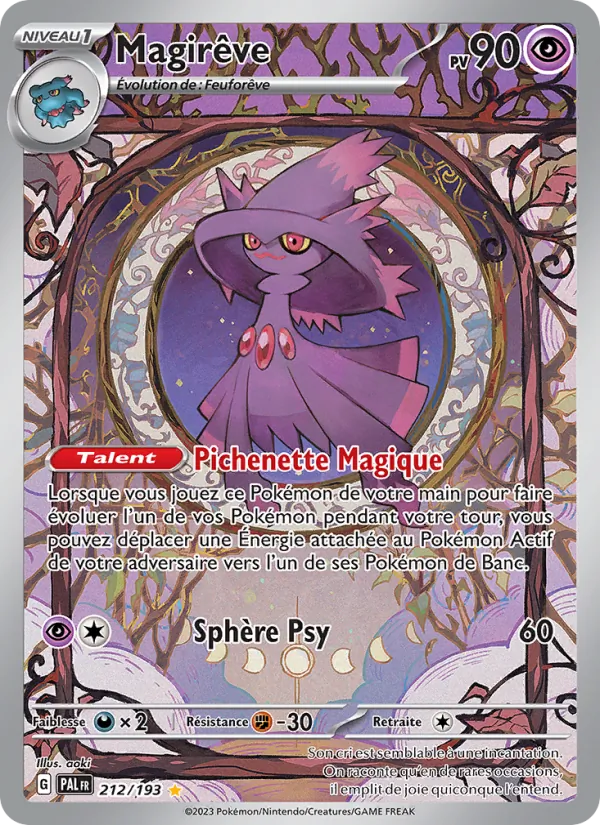 Carte Pokémon Magirêve de l'extension Évolutions à Paldea