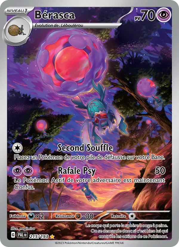 Carte Pokémon Bérasca de l'extension Évolutions à Paldea