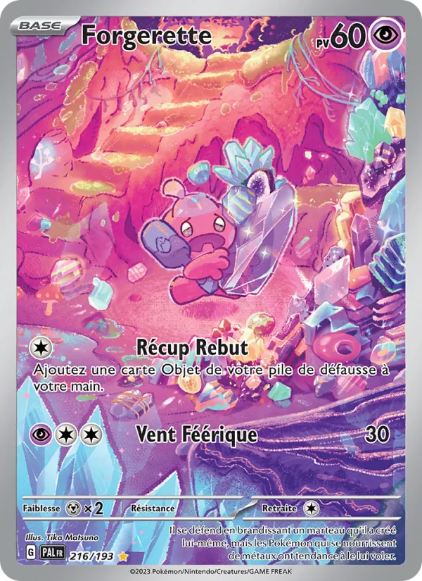 Carte Pokémon Forgerette de l'extension Évolutions à Paldea
