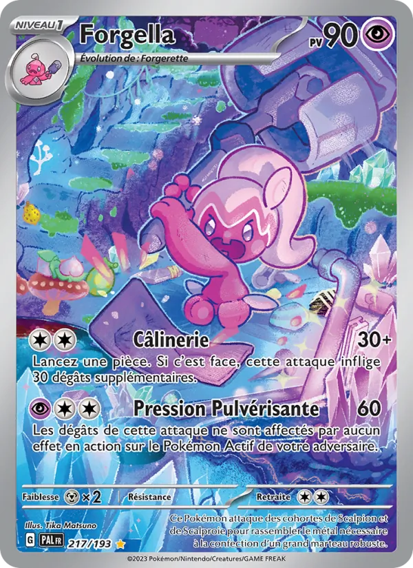 Carte Pokémon Forgella de l'extension Évolutions à Paldea