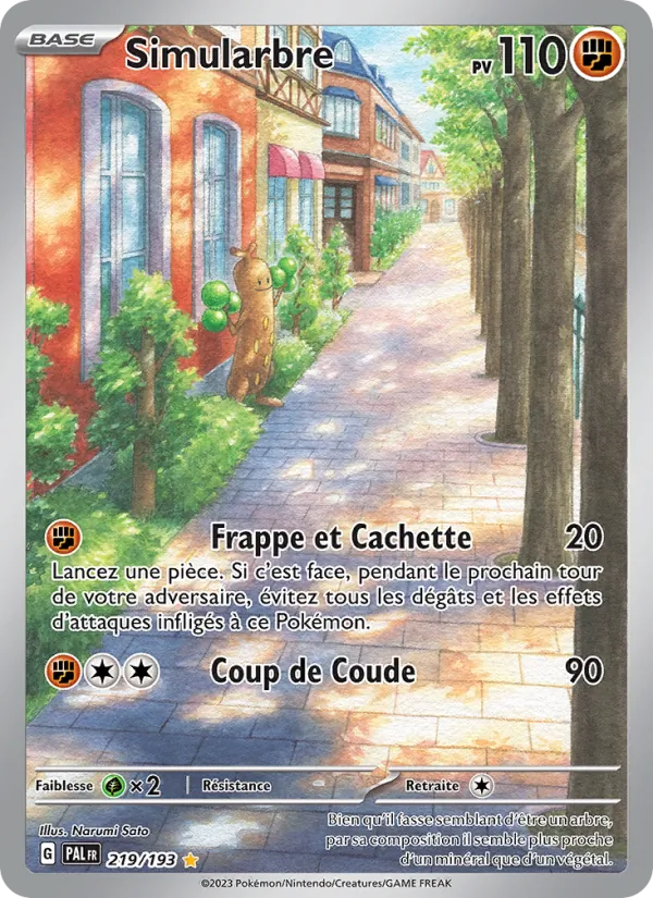 Carte Pokémon Simularbre de l'extension Évolutions à Paldea