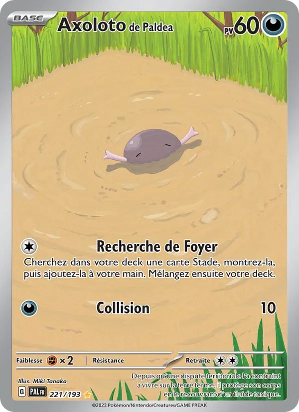 Carte Pokémon Axoloto de Paldea de l'extension Évolutions à Paldea