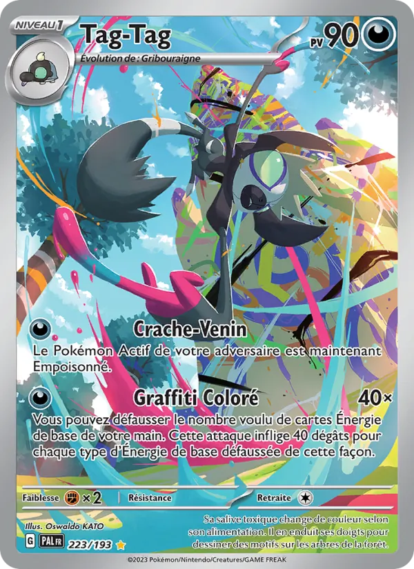 Carte Pokémon Tag-Tag de l'extension Évolutions à Paldea