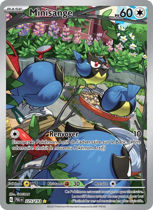 Carte Pokémon Minisange de l'extension Évolutions à Paldea