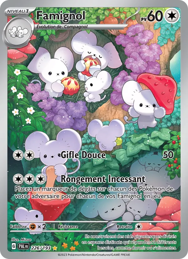 Carte Pokémon Famignol de l'extension Évolutions à Paldea