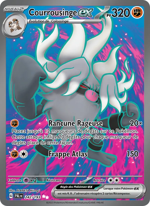 Carte Pokémon Courrousinge-ex de l'extension Évolutions à Paldea