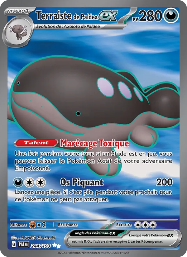 Carte Pokémon Terraiste de Paldea-ex de l'extension Évolutions à Paldea
