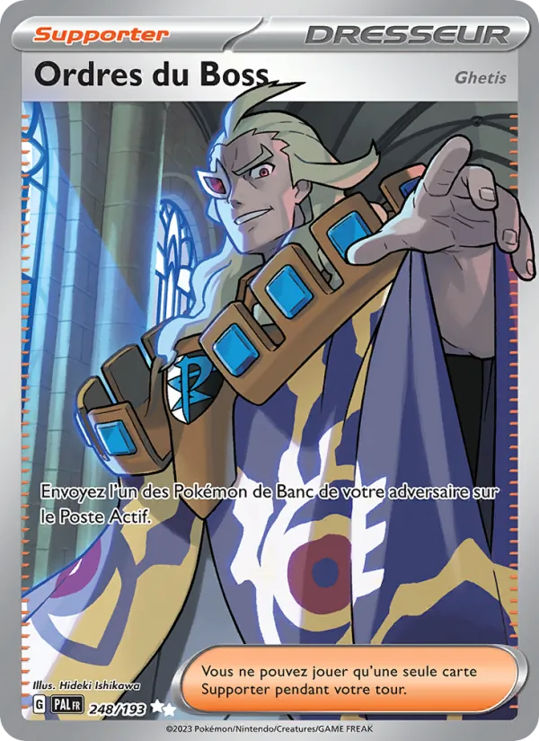 Carte Pokémon Ordres du Boss de l'extension Évolutions à Paldea