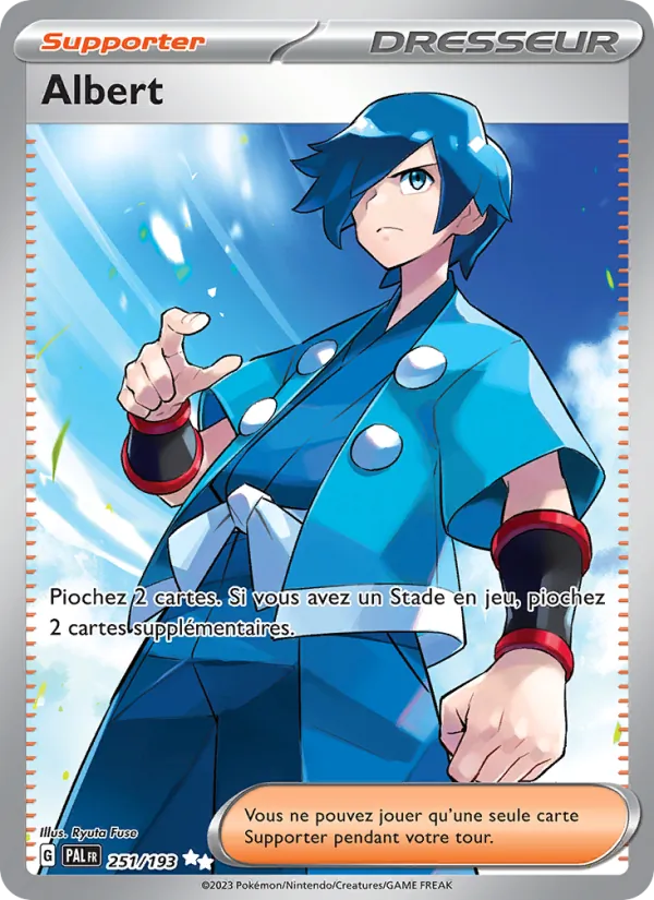 Carte Pokémon Albert de l'extension Évolutions à Paldea