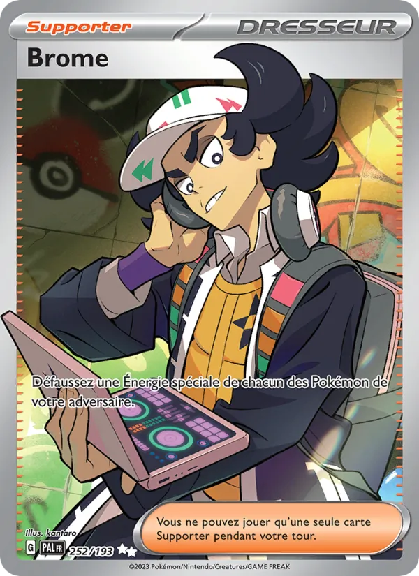 Carte Pokémon Brome de l'extension Évolutions à Paldea