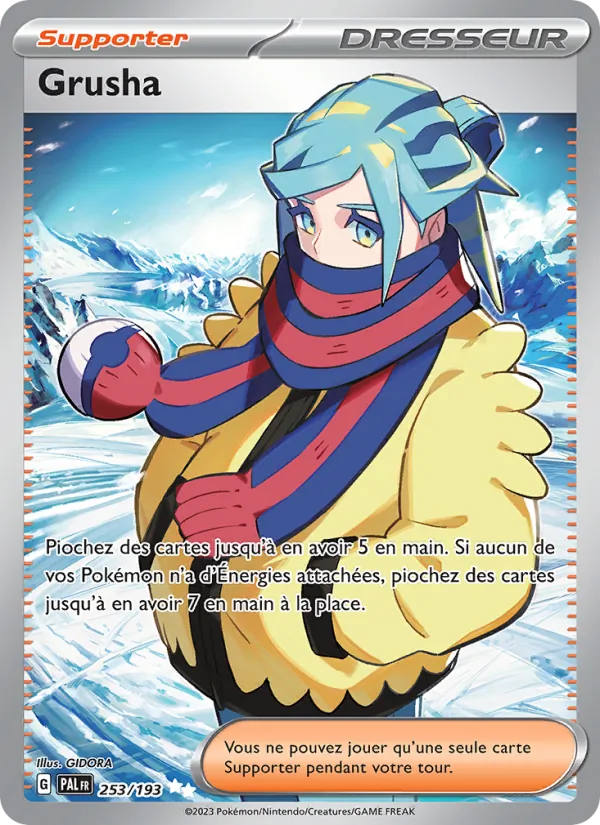 Carte Pokémon Grusha de l'extension Évolutions à Paldea