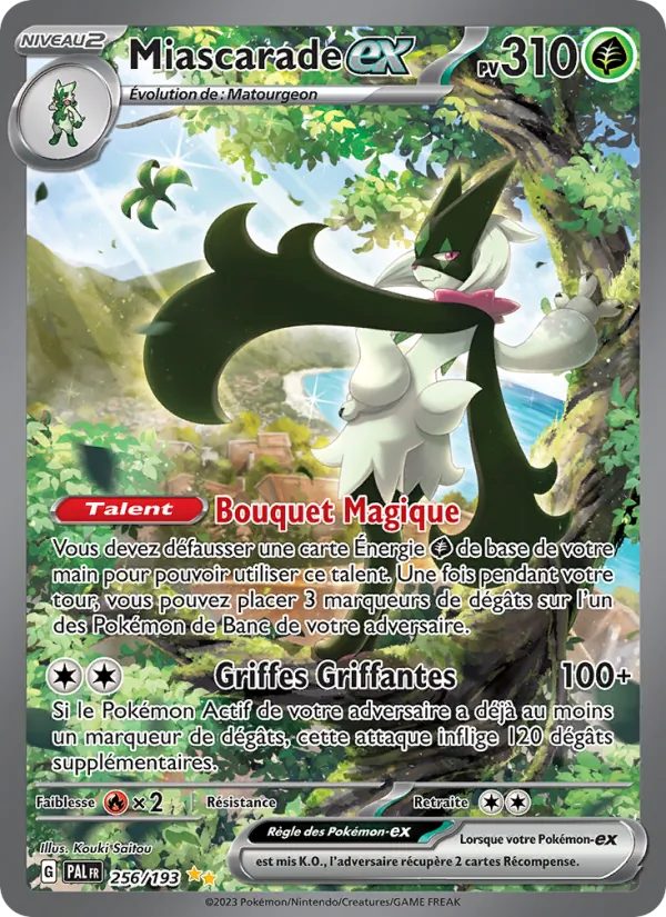 Carte Pokémon Miascarade-ex de l'extension Évolutions à Paldea