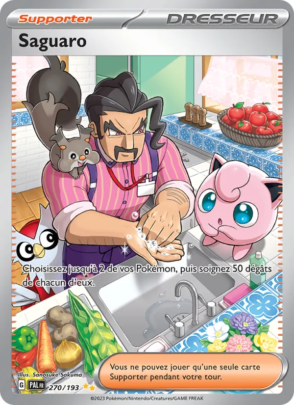 Carte Pokémon Saguaro de l'extension Évolutions à Paldea