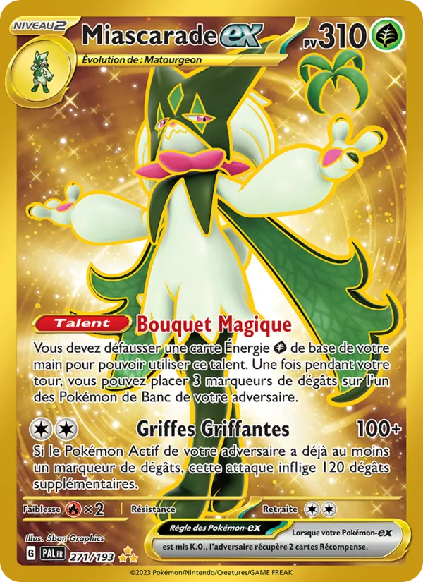Carte Pokémon Miascarade-ex de l'extension Évolutions à Paldea