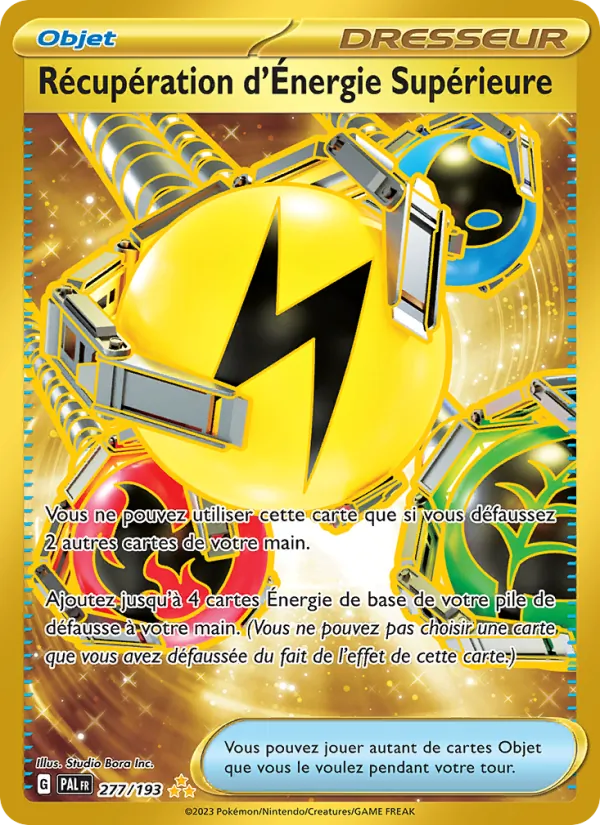 Carte Pokémon Récupération d'Énergie Supérieure de l'extension Évolutions à Paldea
