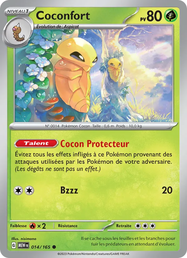 Carte Pokémon Coconfort de l'extension 151
