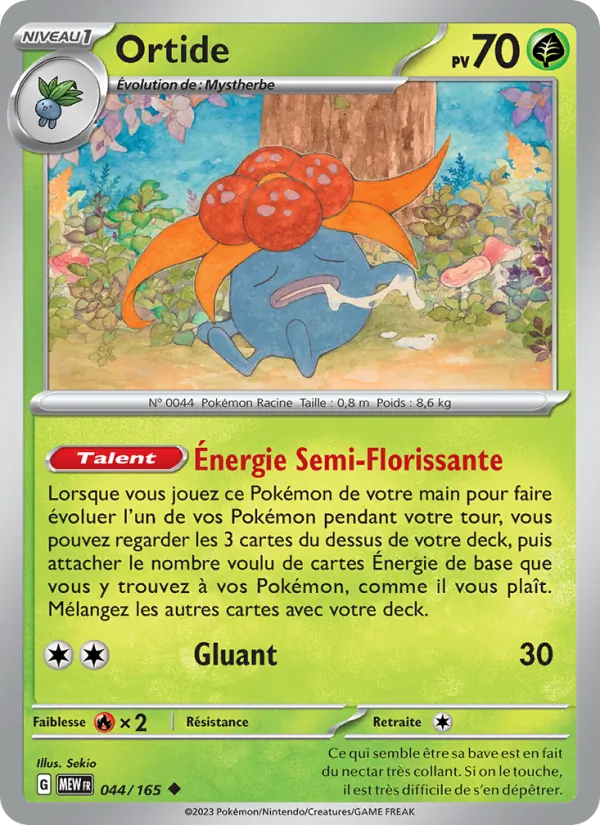 Carte Pokémon Ortide de l'extension 151