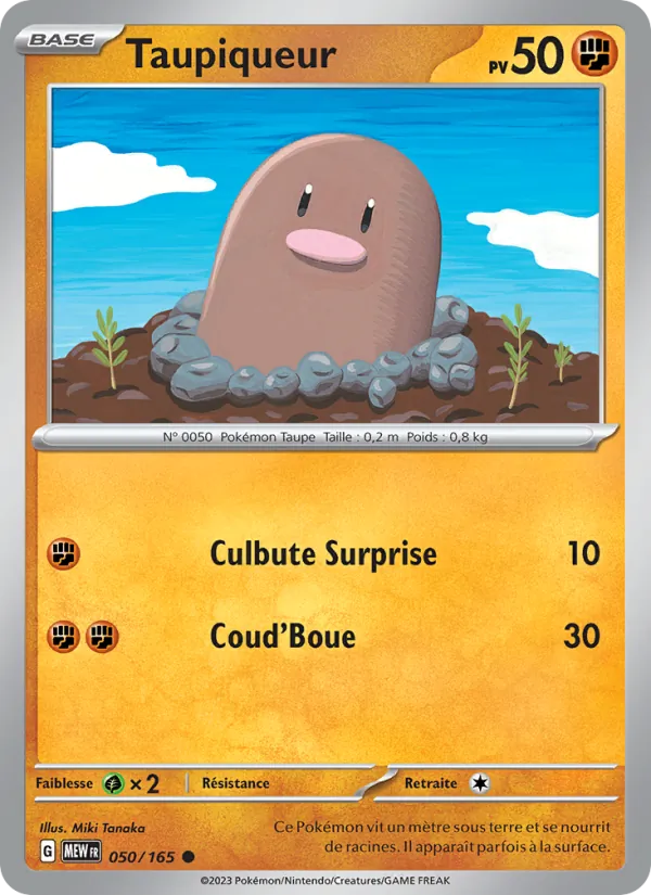 Carte Pokémon Taupiqueur de l'extension 151