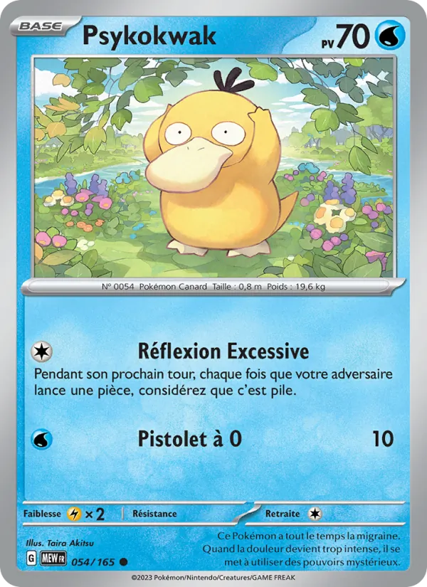 Carte Pokémon Psykokwak de l'extension 151