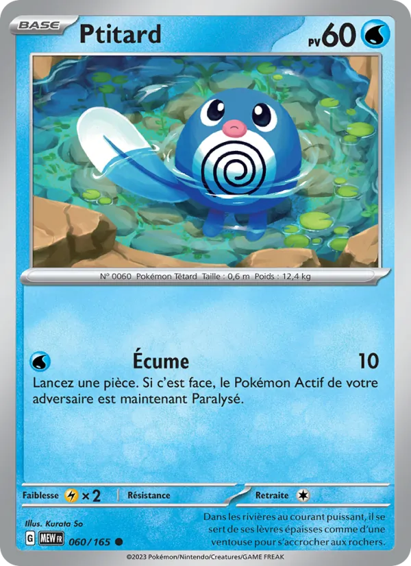Carte Pokémon Ptitard de l'extension 151