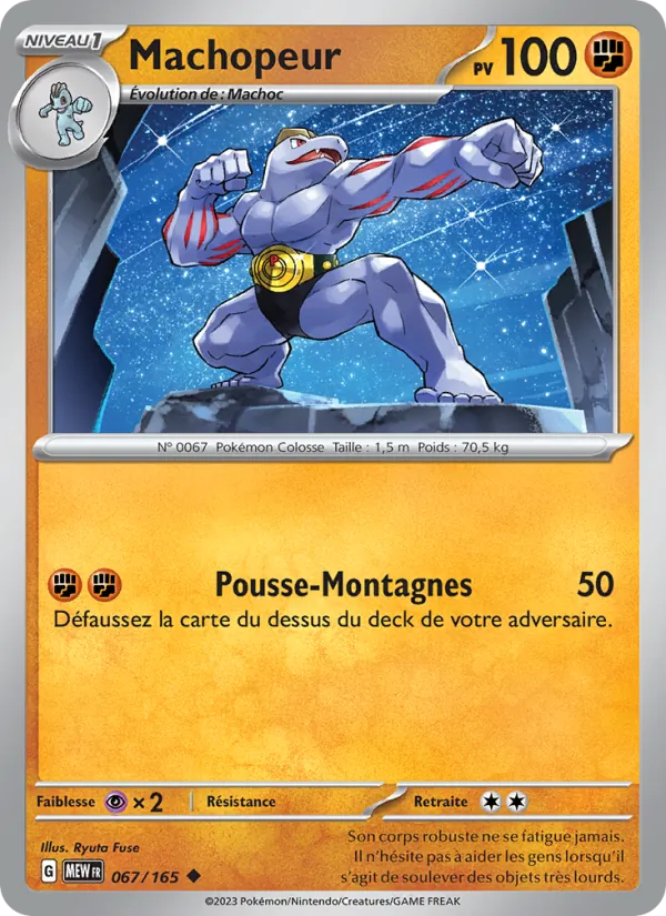 Carte Pokémon Machopeur de l'extension 151