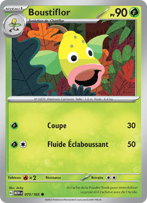 Carte Pokémon Boustiflor de l'extension 151