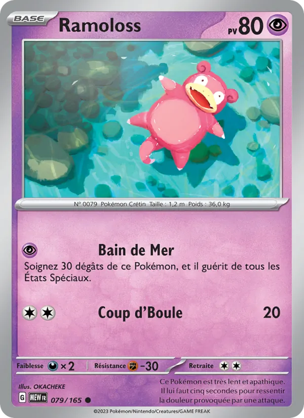 Carte Pokémon Ramoloss de l'extension 151