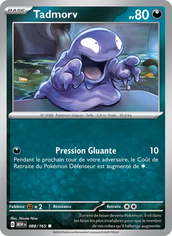 Carte Pokémon Tadmorv de l'extension 151