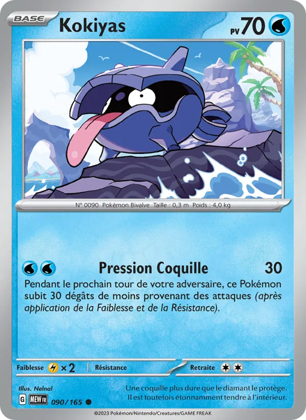 Carte Pokémon Kokiyas de l'extension 151