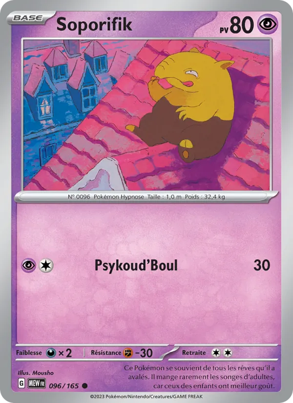 Carte Pokémon Soporifik de l'extension 151