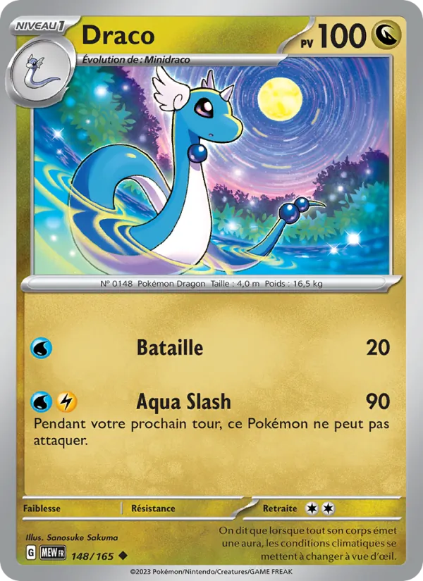 Carte Pokémon Draco de l'extension 151