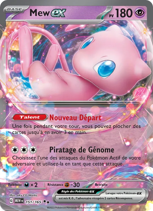 Carte Pokémon Mew-ex de l'extension 151
