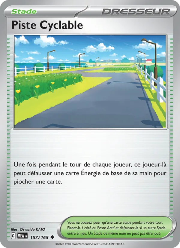 Carte Pokémon Piste Cyclable de l'extension 151