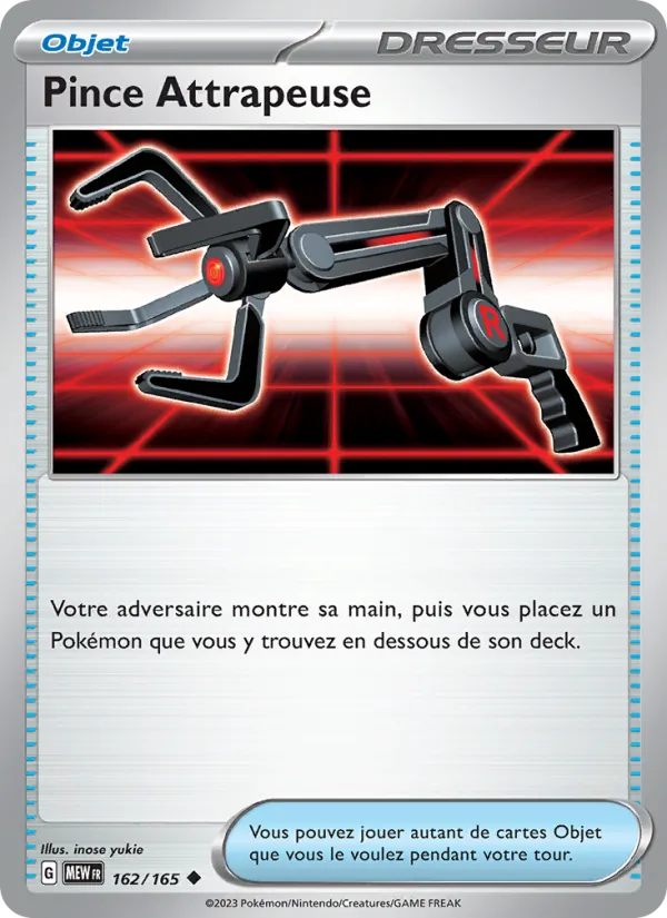 Carte Pokémon Pince Attrapeuse de l'extension 151