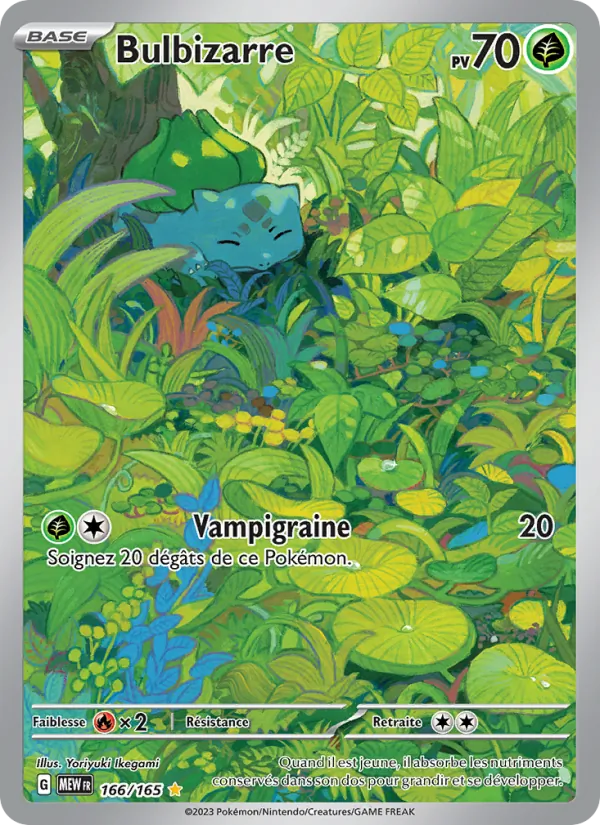 Carte Pokémon Bulbizarre de l'extension 151