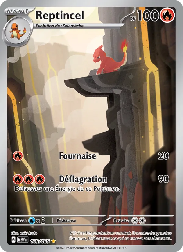 Carte Pokémon Reptincel de l'extension 151