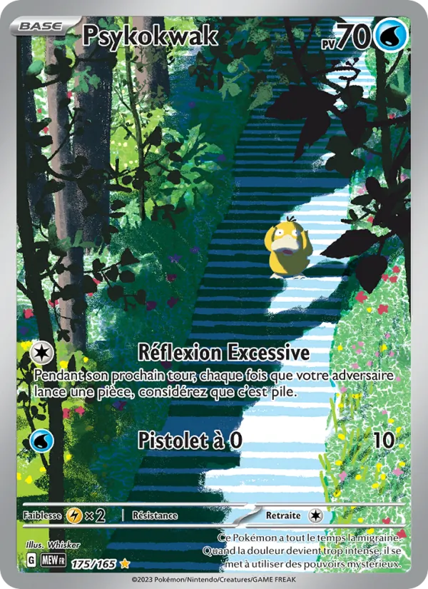 Carte Pokémon Psykokwak de l'extension 151