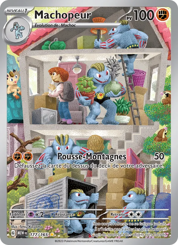 Carte Pokémon Machopeur de l'extension 151