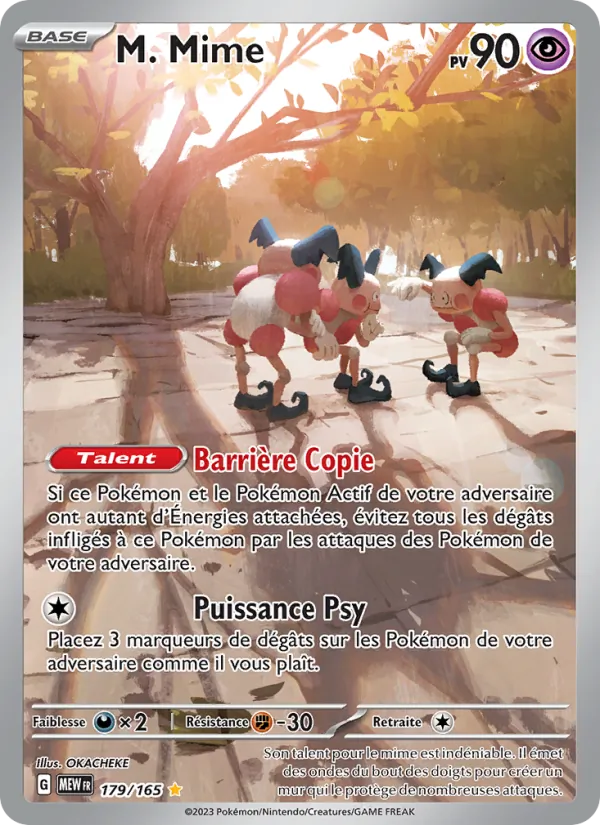 Carte Pokémon M. Mime de l'extension 151
