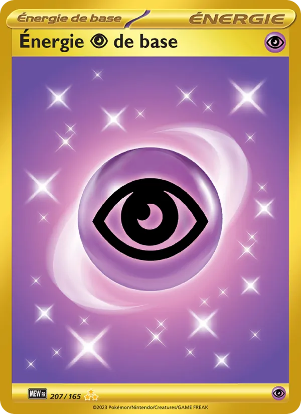 Carte Pokémon Énergie Psychic de base de l'extension 151