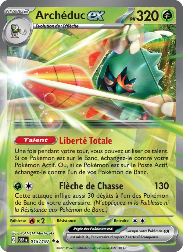 Carte Pokémon Archéduc-ex de l'extension Flammes Obsidiennes