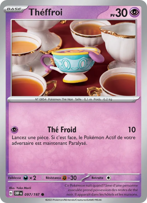 Carte Pokémon Théffroi de l'extension Flammes Obsidiennes