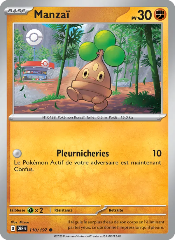 Carte Pokémon Manzaï de l'extension Flammes Obsidiennes