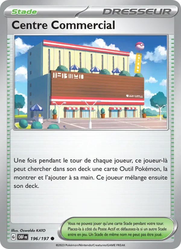 Carte Pokémon Centre Commercial de l'extension Flammes Obsidiennes