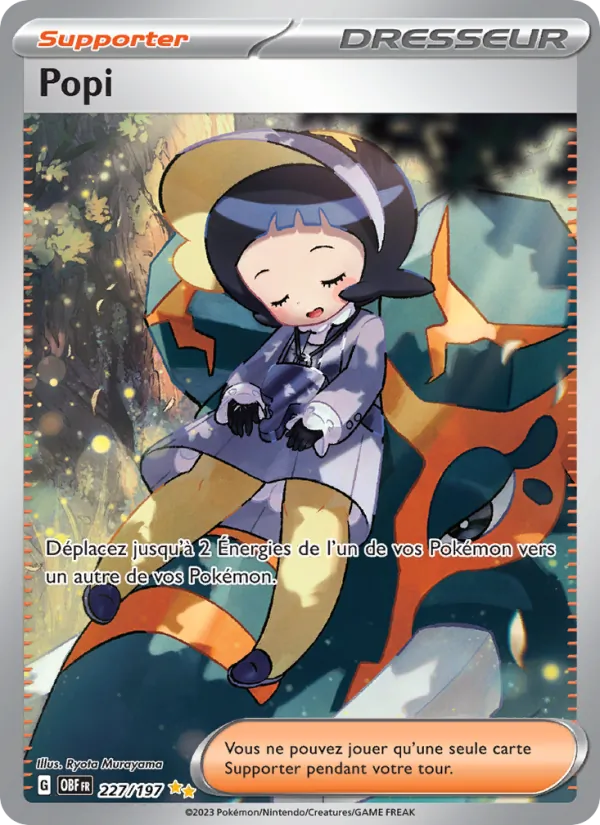 Carte Pokémon Popi de l'extension Flammes Obsidiennes